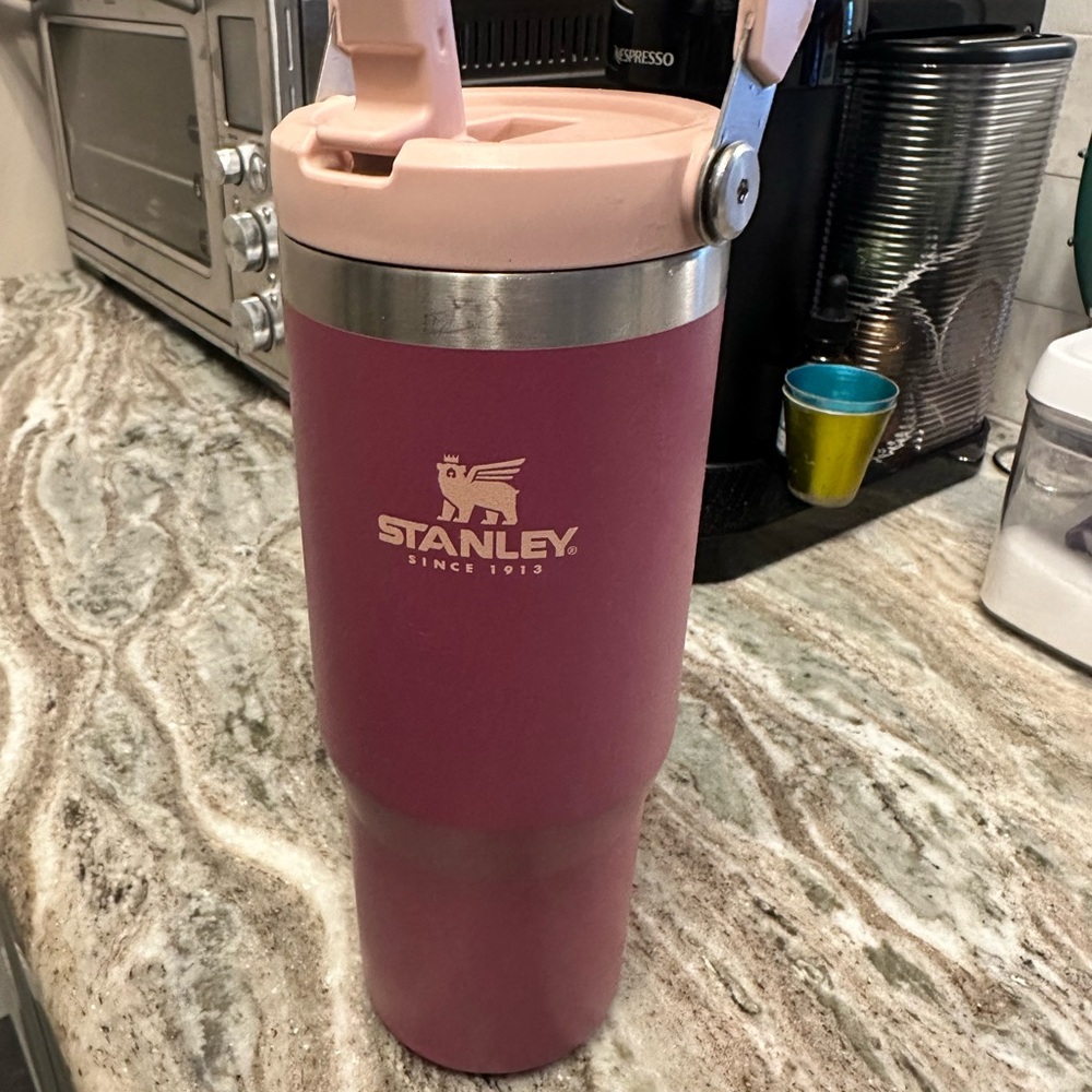 Stanley Pink Travel Tumbler with Handle